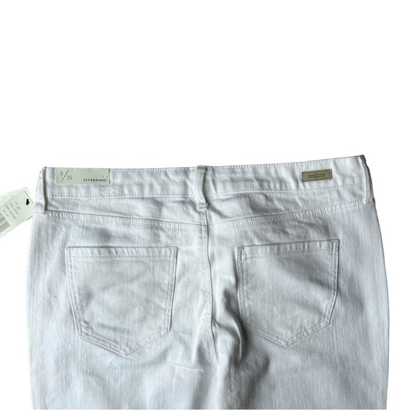 NWT Liverpool Women’s Bright White Maya The Crop Ankle Detail Jeans, Size 8 / 29 - Picture 4 of 13